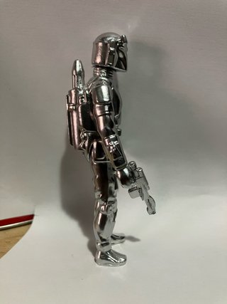 STAR WARS Boba Fett edición plata impresión 3D