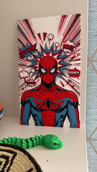 Cartel Spiderman Impresión 3D