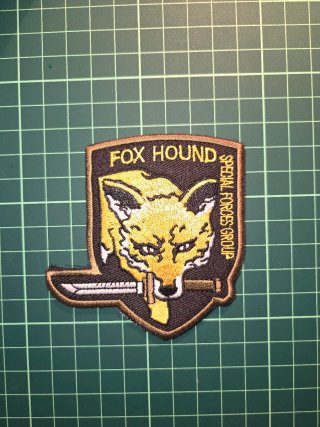 Parche bordado Fox Hound Metal Gear Solid