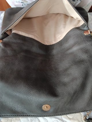 Bolso Negro con Flores Multicolor