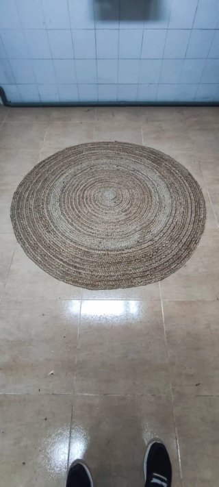 Alfombra redonda de yute (esparto) 140cm