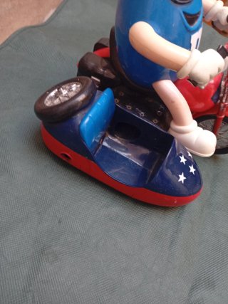 M&M's Moto con Sidecar Azul