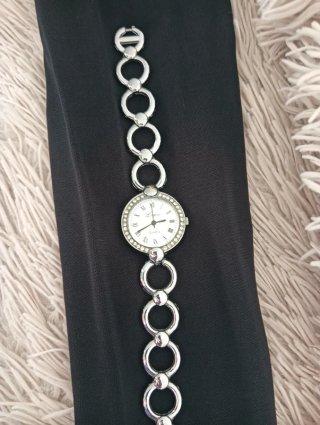 Orologio da polso in acciaio inox con zirconi