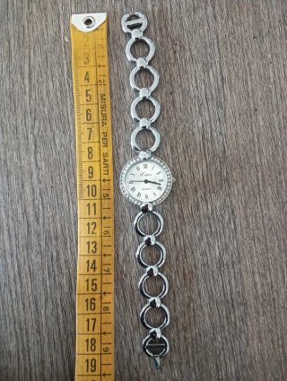 Orologio da polso in acciaio inox con zirconi