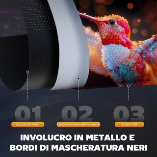 Pantalla de Proyector Motorizada de 100 Pulgadas 4K HD Formato 16:9, Pantalla de Proyector Motorizada Eléctrica con Control Remoto, Pantalla de Videoproyector para Casa, Cine, Oficina, Hogar, 251X...