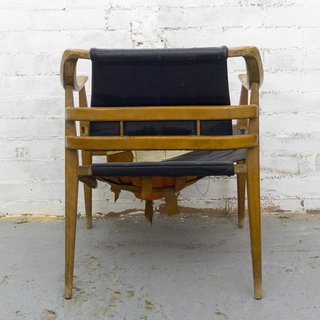 Butaca Nórdica Años 60 Cuero y Madera