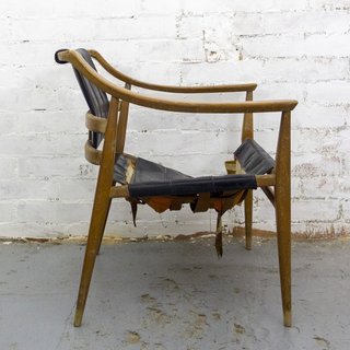 Butaca Nórdica Años 60 Cuero y Madera
