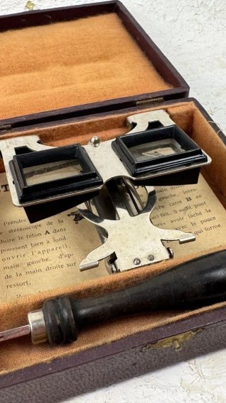 Estereoscopio Antiguo DAMOY OMNIUM 1910 + Estuche