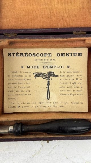 Estereoscopio Antiguo DAMOY OMNIUM 1910 + Estuche