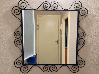 Espejo Forja Negro Ikea