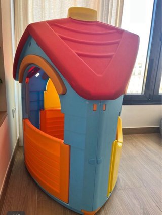 Casita infantil exterior triangular 102x129x95