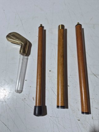 Baston o Gallato con empuñadura dorada