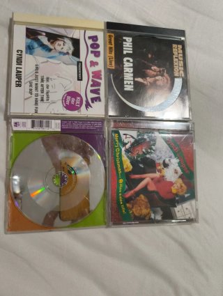 Lote 4 CDs: Cyndi Lauper, Phil Carmen