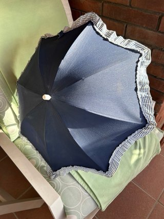 Sombrilla para cochecito de bebé azul