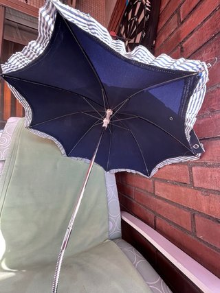 Sombrilla para cochecito de bebé azul