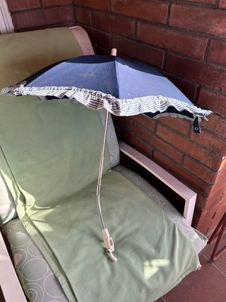 Sombrilla para cochecito de bebé azul