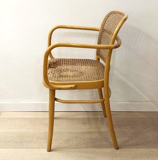 Butaca TON 811 Madera y Rattan