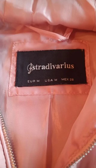 Cazadora plumífero rosa