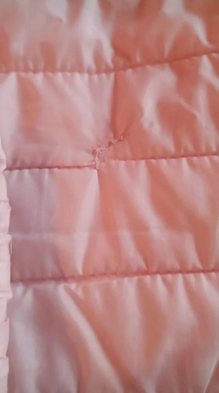 Cazadora plumífero rosa