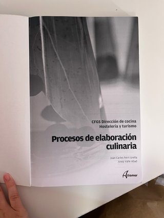 Libro Grado Superior Dirección de Cocína