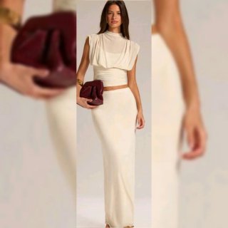 Conjunto Verano Beige Talla L Nuevo