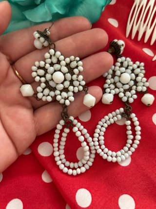 Set Flamenca: Flor, Peinecillos y Pendientes