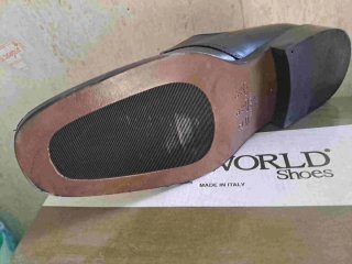 Scarpe pelle eleganti uomo fibbia nera