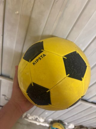 Balón de fútbol KIPSTA amarillo