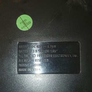 Gioco Elettronico Blitz Sfida Lampo GIG Tiger 1997