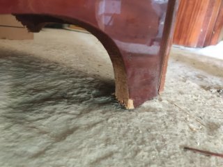 Mueble baúl vintage con llave y cajón