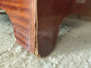 Mueble baúl vintage con llave y cajón