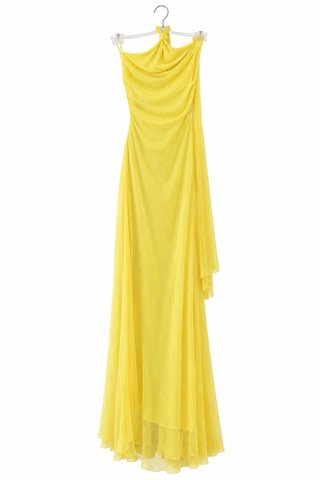 Vestido largo amarillo para evento