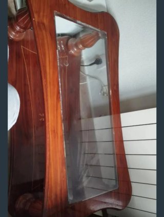 Mesa de centro madera y cristal