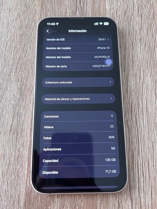 iPhone 13 | 128GB | Batería original al 100%