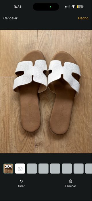 Sandalias FEEDIT ER Blancas H Mules Planas