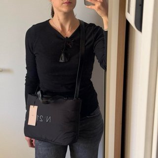 Borsa N21 nylon nera nuova