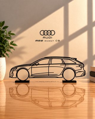 Audi RS6 Avant C8 Maqueta Silueta 20cm