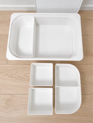 Organizzatore per cassetto IKEA Trofast Bianco