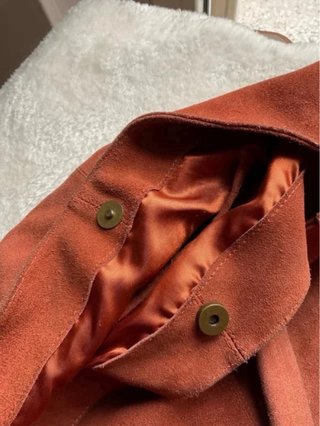Borsa vitello scamosciato ruggine vintage UPIM