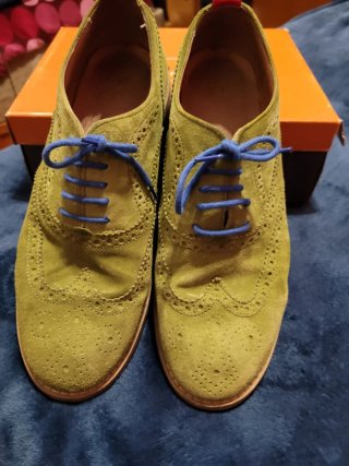 Scarpe uomo scamosciate grigio/marrone 43