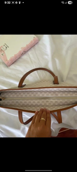 Bolso tote Misako beige sin usar