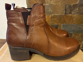 Botines piel marrón mujer T41 Carmela