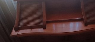 Escritorio y Silla de Madera Marrón