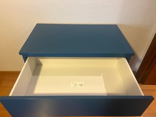 Cómoda Ikea 3 cajones azul