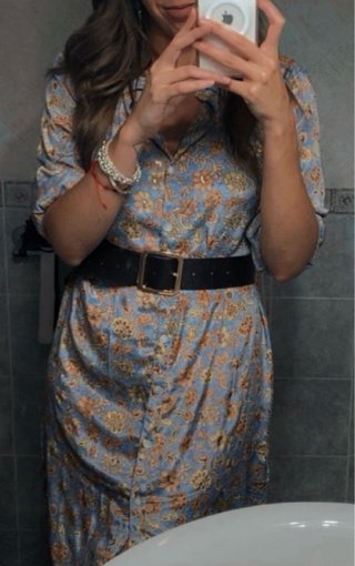 Vestido camisero estampado floral