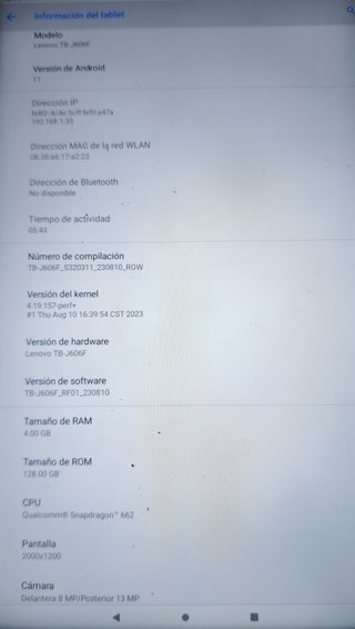 Lenovo Tab P11 128GB + Lápiz + Funda