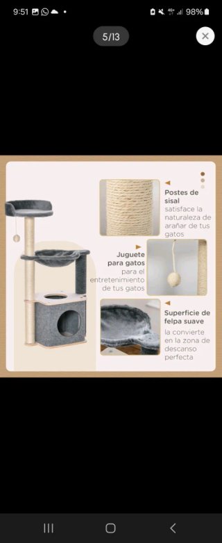 Árbol rascador para gatos