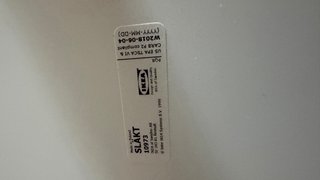 Cajon con ruedas Ikea blanco SLÄKT