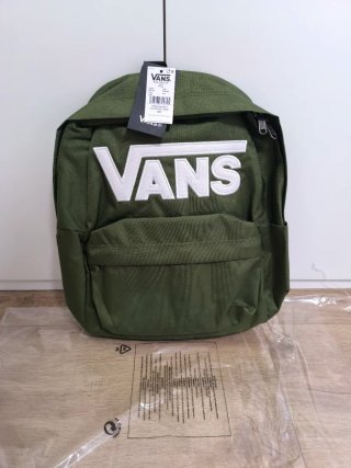Mochila Vans verde nueva con etiquetas