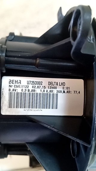 Motor calefacción opel 229889 u7253002 astra j